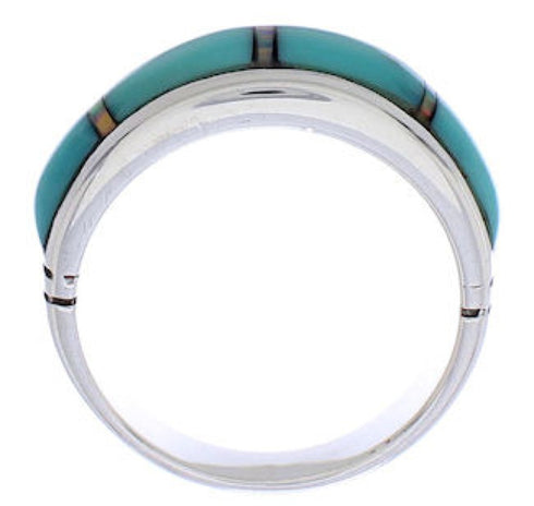 Sterling Silver Southwest Turquoise Jewelry Ring Size 6-3/4 ZX35465